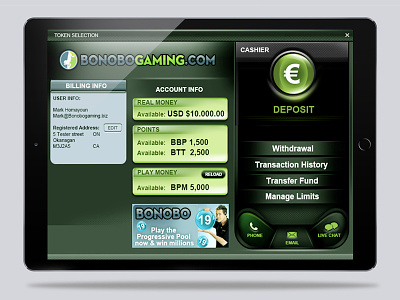 Bonobo Deposit UI
