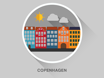 Copenhagen flat design city copenhagen denmark design flat flat cities playoff