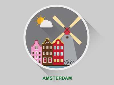 Amsterdam amsterdam buildings city design flat flat cities holland iconic netherlands playoff reboud windmill