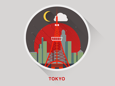 Tokyo city design flat flat cities japan playoff reboud tokyo