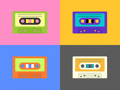 Casette cassette retro tape