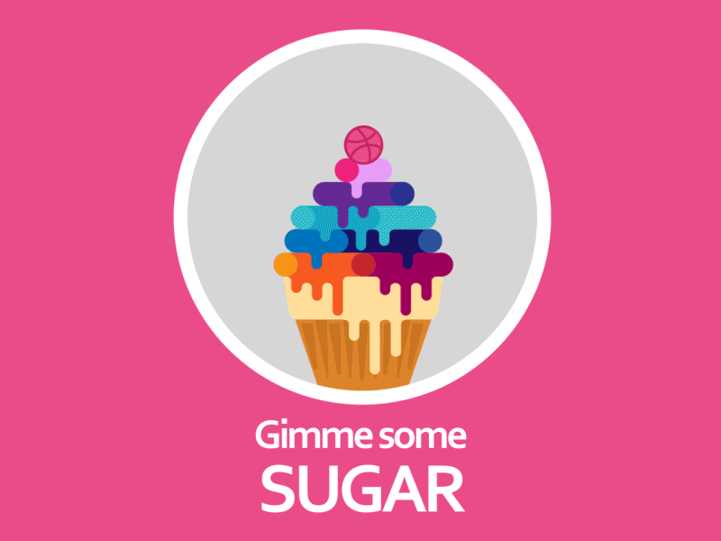 Gimme Some Sugar Forever animation contest dribbble gif invite playoff
