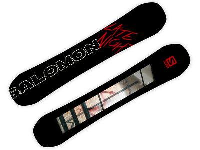 Salomon // Late Night Version 2 80s black board design branding dark design horror movie retro ski resort slasher snowboard snowboard design snowboarder snowboarding snowboards winter