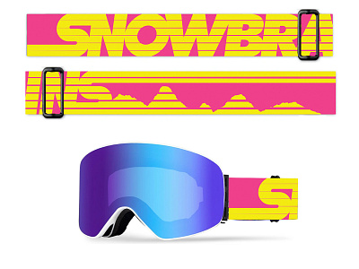 Glade Optics // Goggle Design Exploration 80s apparel branding bright colorado colorful design goggle kook mountain product ride ski ski resort ski ship snow snowboard snowboard goggles