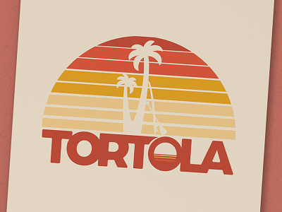 Tortola SUP // Logo Design branding colorful design gradient lake logo logo design ocean orange oregon paddleboard portland sun sundown sunrise surf swim vector water