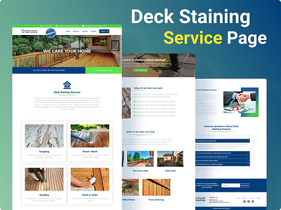 Deck Staining Service Page