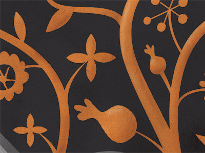 Floral pattern for a Barzin poster floral pattern