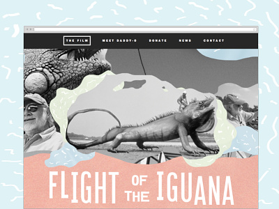 Flight of the Iguana iguana notcentered