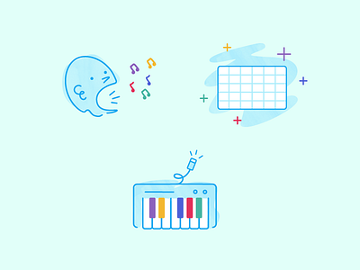 Kids Music Illustrations