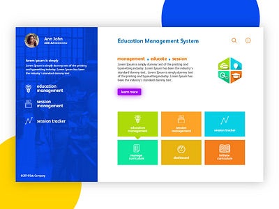 Management landing page