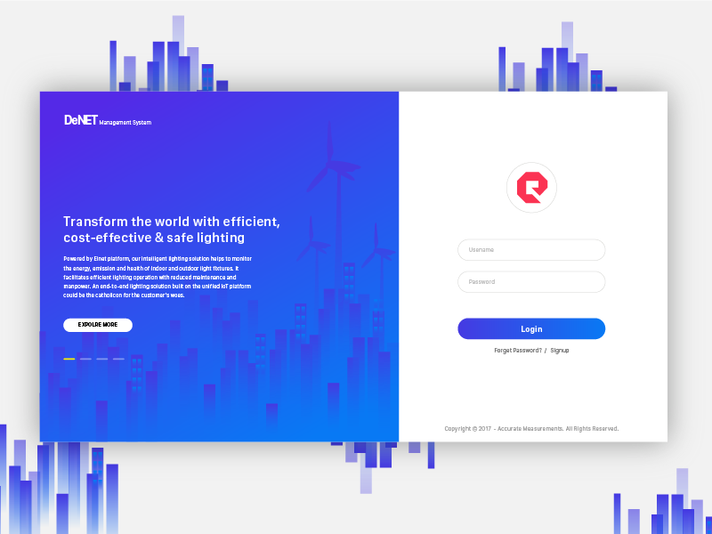 Energy Login Page Design by Mikado UX/UI & Branding Studio on Dribbble