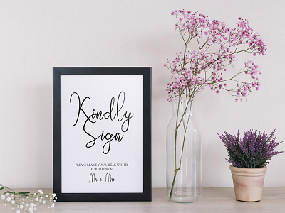 Free Guestbook Sign Template for Wedding