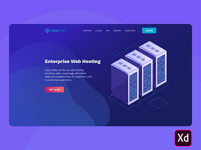 Free Hosting Landing Page Template