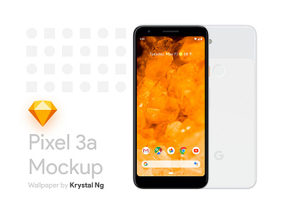 Free Google Pixel 3a Mockup design free mockup freebie freebies interface mockup ui