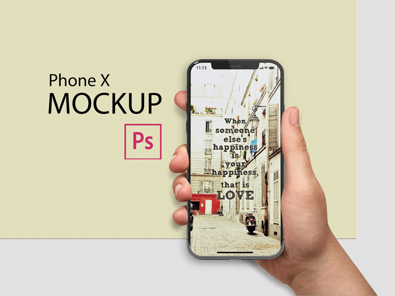 Free Iphone X Mockup PSD by Andy W on Dribbble