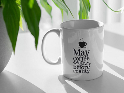 Free Coffee Cup And Plant Mockup adobexd design free mockup freebie freebies interface mockup mockup design psd mockup