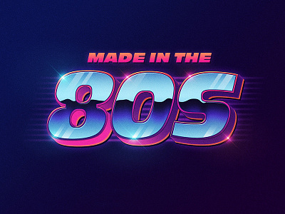 Free 80s Text Style