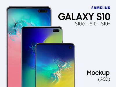 Free Samsung Galaxy S10e S10 S10 Mockups design free mockup free psd freebie freebies interface mockup mockup design psd mockup