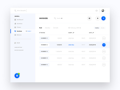 Invoice Dashboard Ui Design