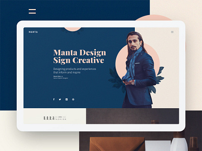 Flat Manta Website Template (freebies) design freebie freebies interface ui website website builder website concept website design website template