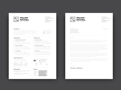 Free Simple CV/Resume Template with Cover Letter cover letter free curriculum vitae template free cv template free resume free resume template freebie freebies resume resume clean resume cv resume template