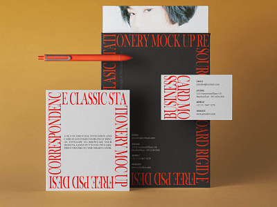 Free Classic Mailing Mockup Set