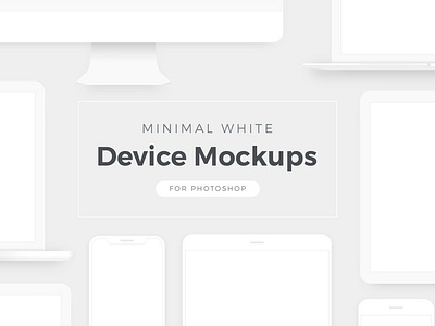 Free Minimal White Gadget Mockups