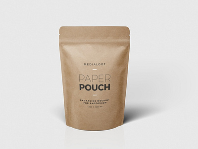 Free Paper Pouch Photoshop Mockup