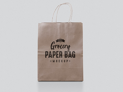 Free Paper Bag Shop Mockup