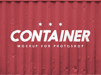 Free Shipping Container Mockup