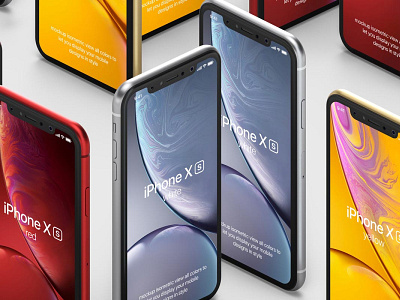 Free iPhone XR Mockup design free mockup free psd freebie freebies interface mockup mockup design psd mockup