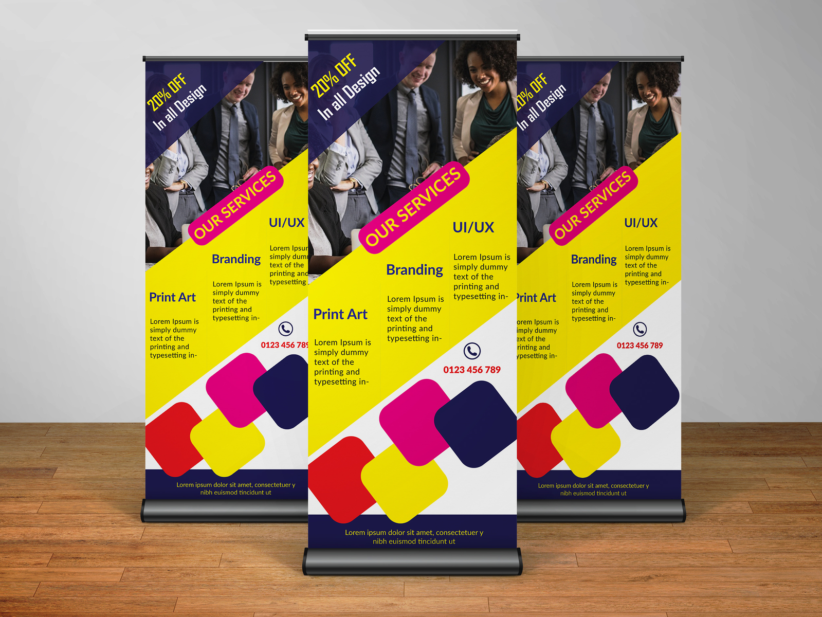 Corporate Roll up Banner Design by Abu Nasim on Dribbble