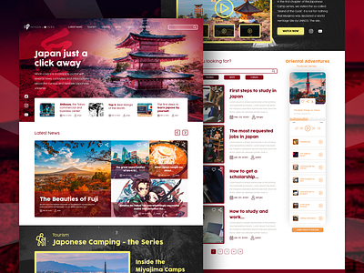 Nihon Lovers - Web Design japan japão nihon site sites ui ux web design web designer web development website