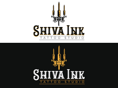 Shiva Ink - Tattoo Studio branding design identity branding illustration logo