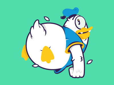 Donald Duck character disney donald duck illustration vector