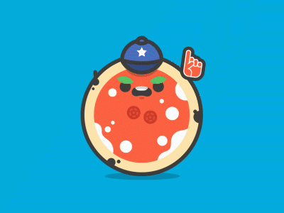 Make America Pizza Again animation character election hillary illustration pizza trump vector vote