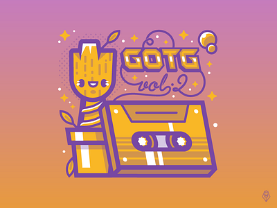 I am Groot 80s characters guardiansofthegalaxy illustration marvel vector