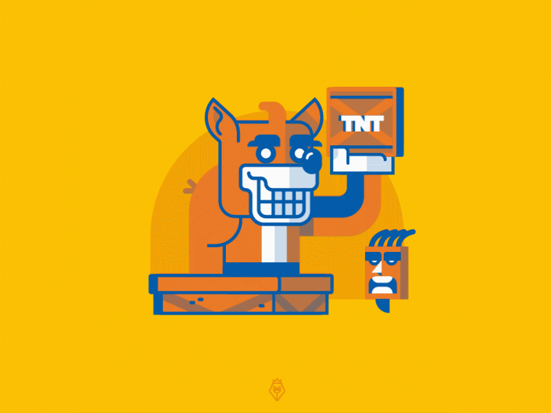 Crash Bandicoot animation crashbandicoot gif illustration motiondesign videogames