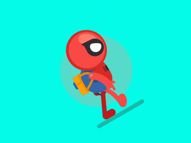 Spidey after effects animation character homecoming illustration illustrator marvel movie spiderman vector