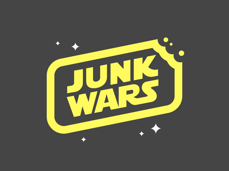 Junk Wars bb8 characters food gif illustration jedi sith star wars vector
