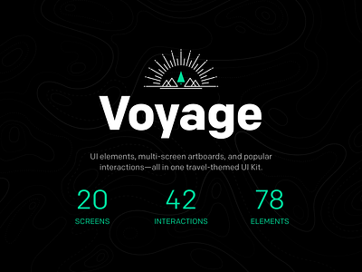 Voyage (Traveled Themed UI Kit) adobe xd app apple booking concept ios live minimalist mockup travel ui kits web