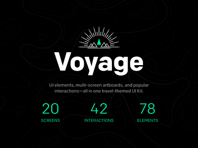 Voyage (Traveled Themed UI Kit)