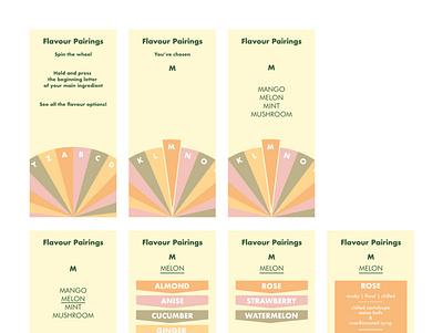Flavours App Design app concept app design