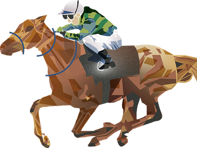 Horse riding racing illustration animal geometric horse horse racing illustration vector illustration