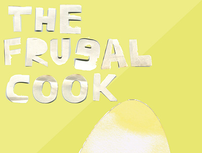 The Frugal Cook book cover design book cover illustration vector illustration