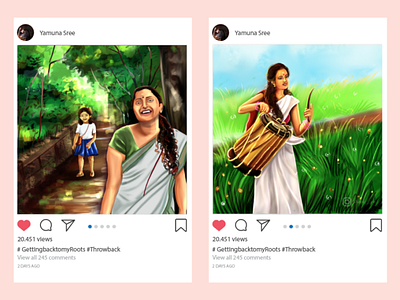 Instagram Post digital painting illustration procreate