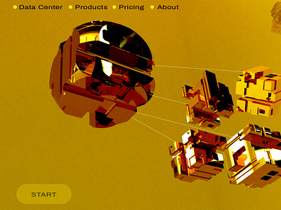 Data cloud web page mock up