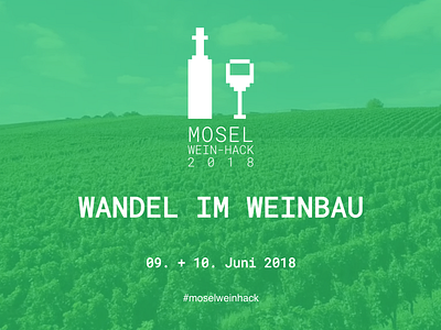 Mosel Wein-Hack 2018 Homepage branding hackathon homepage