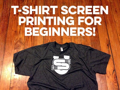T-Shirt Screen Printing For Beginners! apparel class design illustration screen printing t-shirt tshirt vector