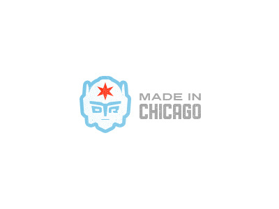 Made In Chicago blue chicago gray logo public gothic square red turnpike type typography web